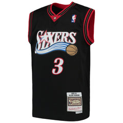 Mitchell & Ness Allen Iverson Philadelphia 76ers Youth Hardwood Classics Swingman Throwback Jersey Black
