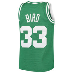 Mitchell & Ness Larry Bird Boston Celtics Youth Hardwood Classics Swingman Throwback Jersey Kelly Green