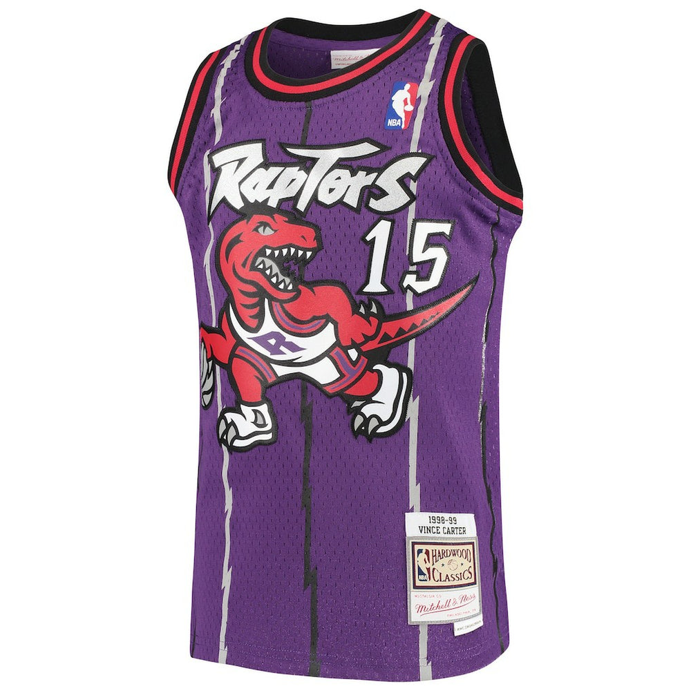 Mitchell & Ness Vince Carter Toronto Raptors Youth 1998/99 Hardwood Classics Swingman Throwback Jersey Purple