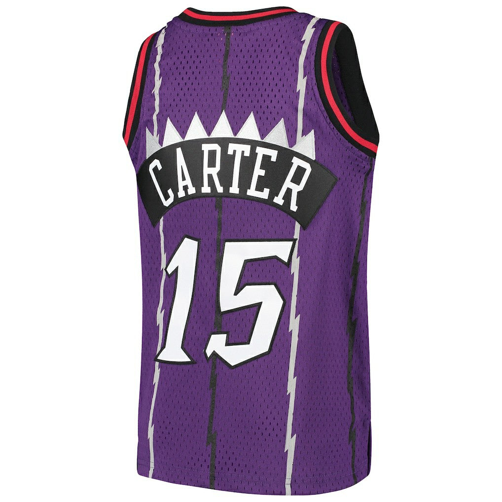 Mitchell & Ness Vince Carter Toronto Raptors Youth 1998/99 Hardwood Classics Swingman Throwback Jersey Purple