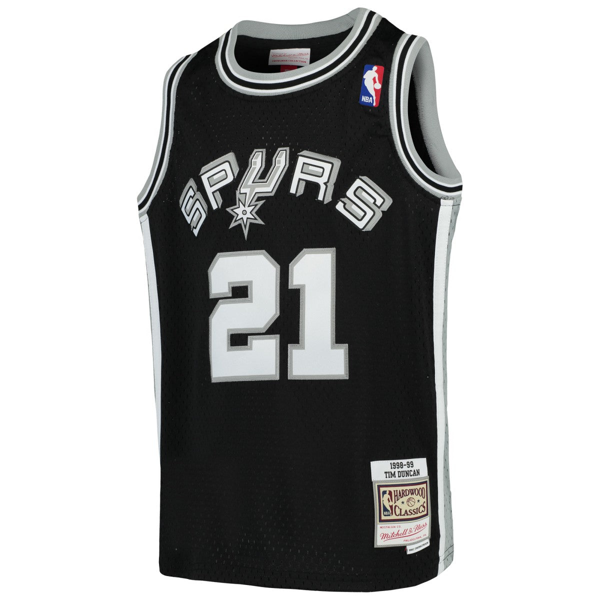 Mitchell & Ness Tim Duncan San Antonio Spurs Youth Swingman Throwback Jersey Black