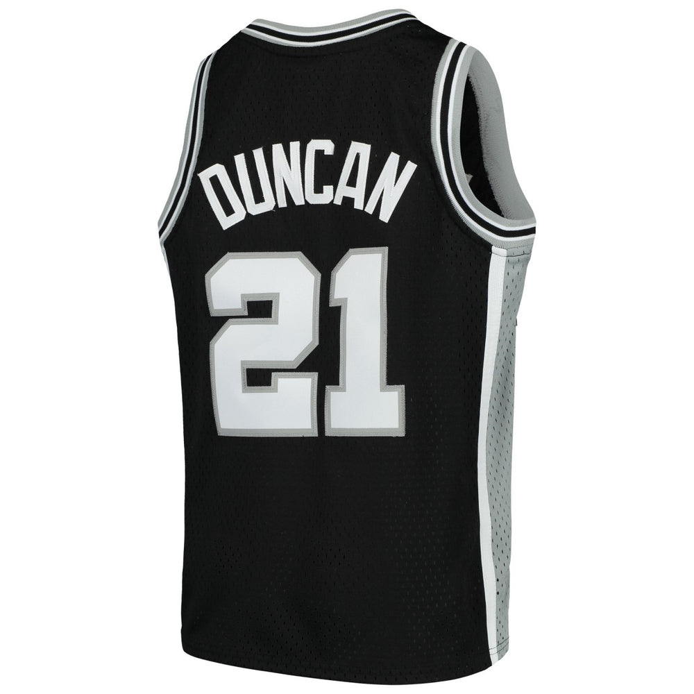 Mitchell & Ness Tim Duncan San Antonio Spurs Youth Swingman Throwback Jersey Black