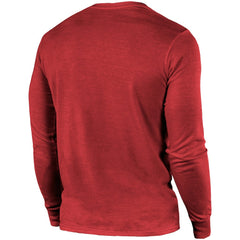 Arizona Cardinals Majestic Threads Lockup Tri-Blend Long Sleeve T-Shirt - Cardinal - NFL