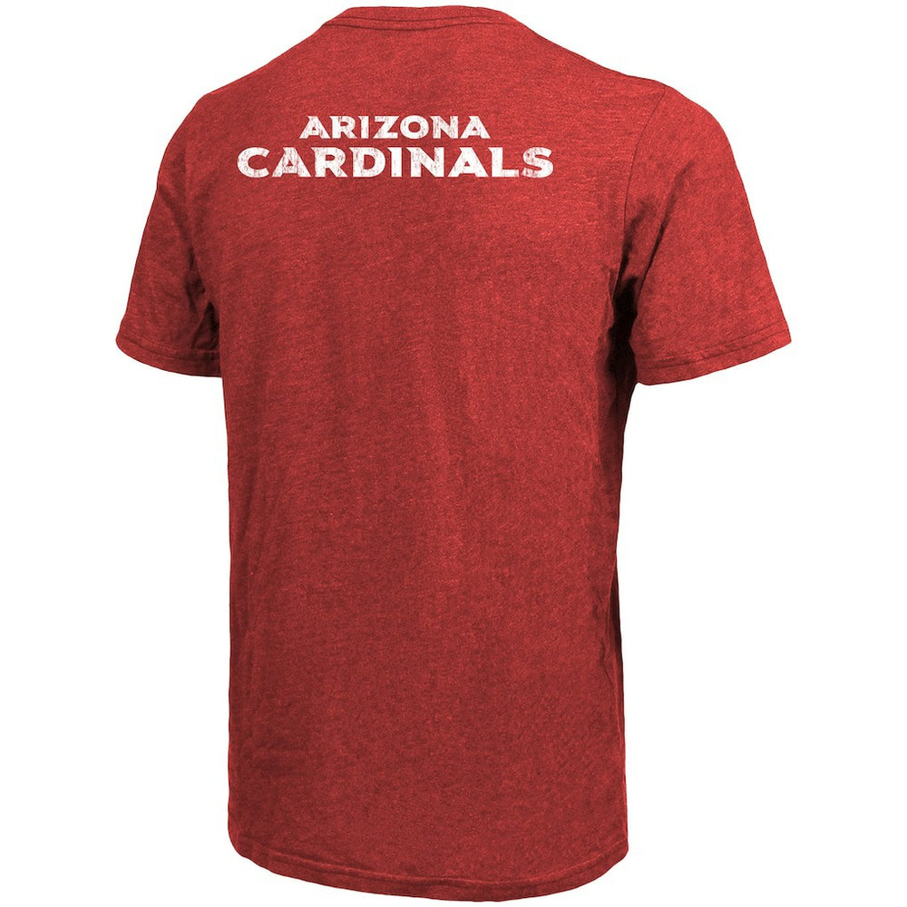 Arizona Cardinals Majestic Threads Tri-Blend Pocket T-Shirt - Cardinal - NFL
