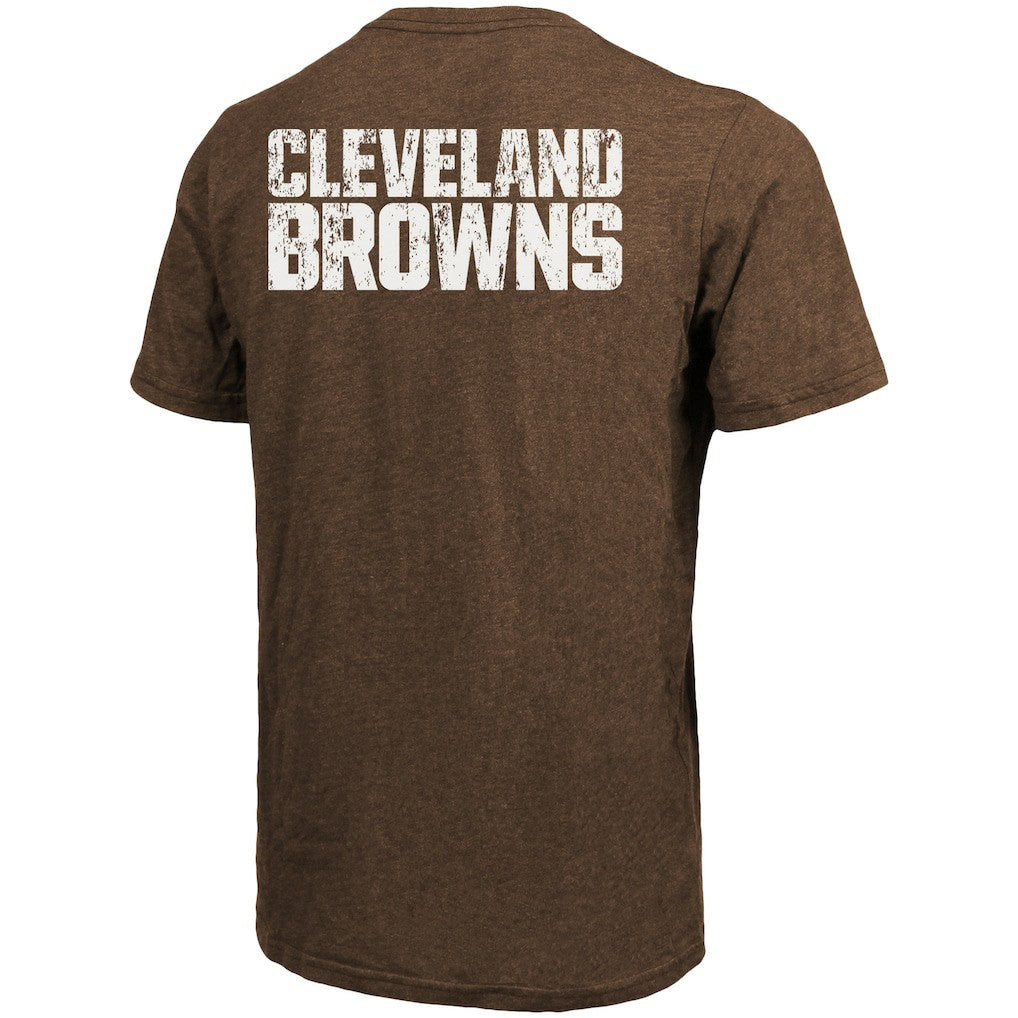 Cleveland Browns Majestic Threads Tri-Blend Pocket T-Shirt - Brown - NFL