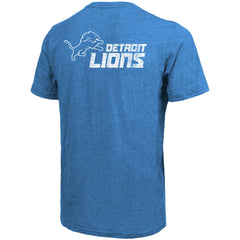 Detroit Lions Majestic Threads Tri-Blend Pocket T-Shirt - Blue - NFL