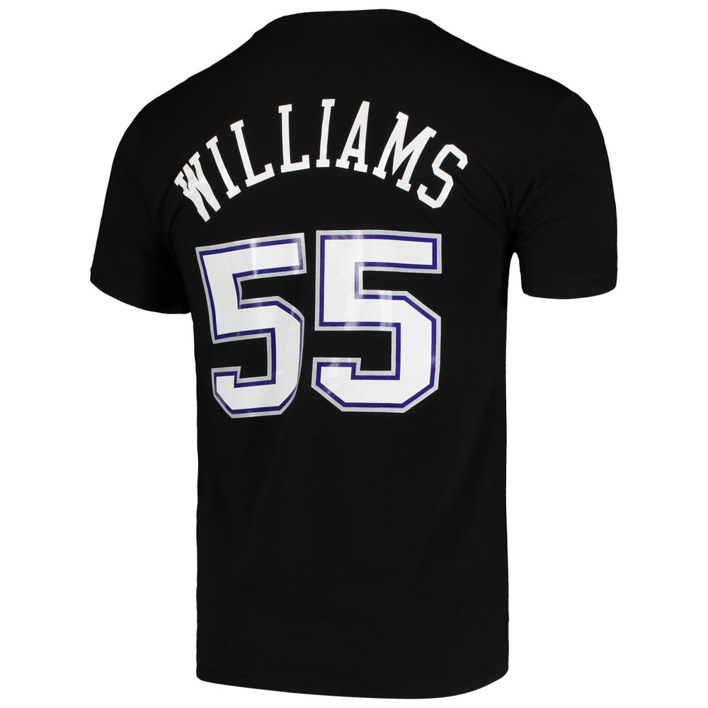 Mitchell & Ness Jason Williams Sacramento Kings Hardwood Classics Team Name & Number T-Shirt Black