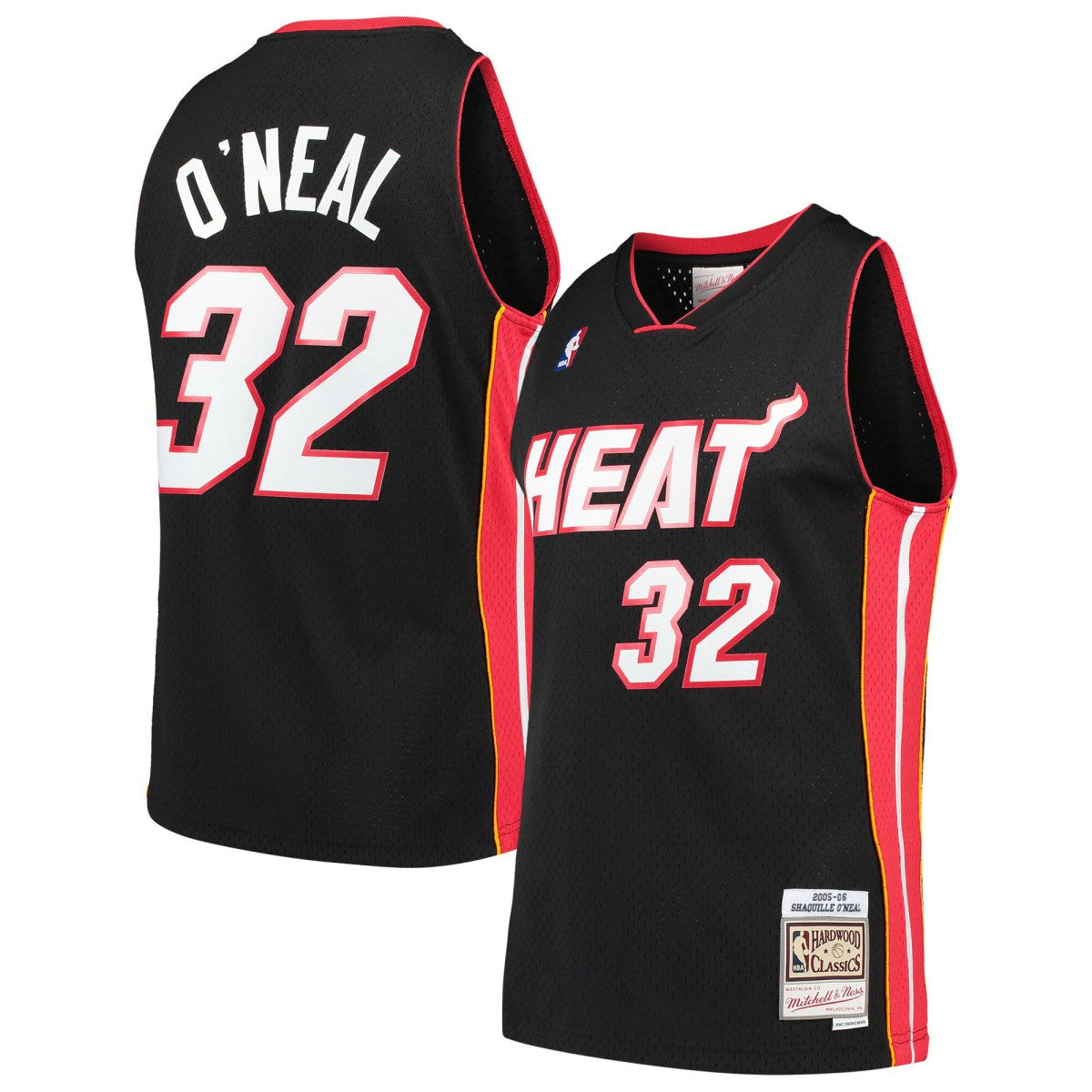Mitchell & Ness Shaquille O'Neal Miami Heat Hardwood Classics Swingman Jersey Black