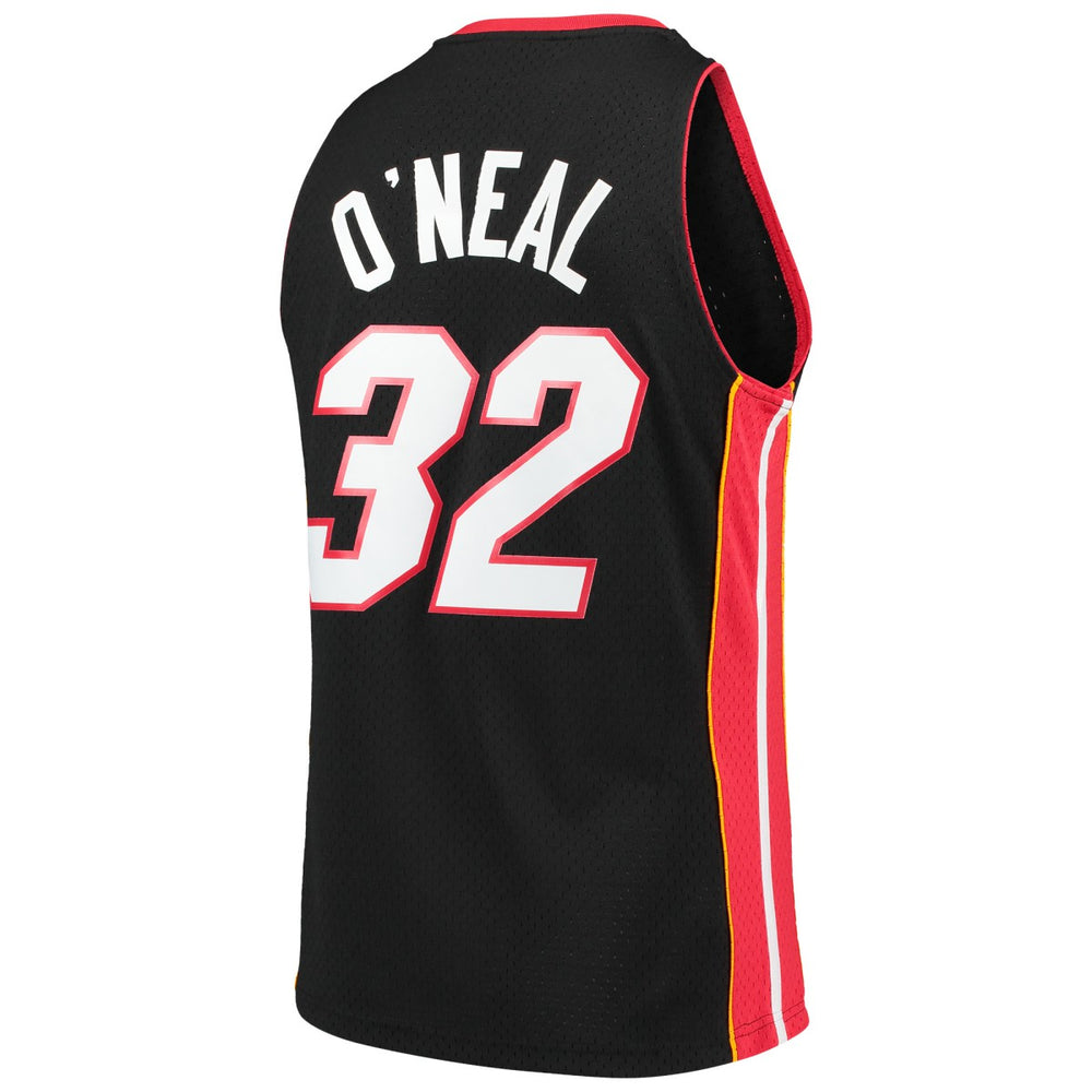 Mitchell & Ness Shaquille O'Neal Miami Heat Hardwood Classics Swingman Jersey Black
