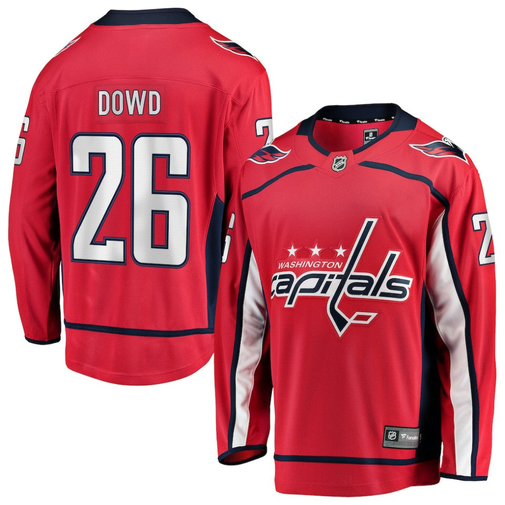 Nic Dowd Washington Capitals Fanatics Home Breakaway Player Jersey - Red | Fanatics online