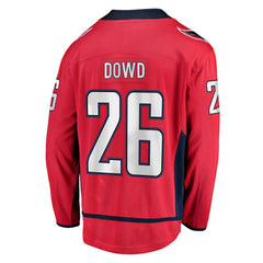 Nic Dowd Washington Capitals Fanatics Home Breakaway Player Jersey - Red | Fanatics online