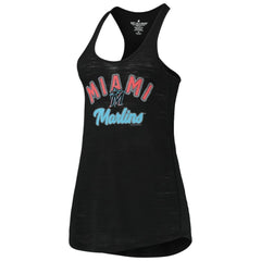 Miami Marlins Soft as a Grape Women's Multi-Count Tri-Blend Tank Top Discount