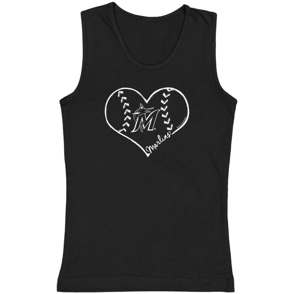Miami Marlins Soft as a Grape Youth Cotton Tank Top Sale