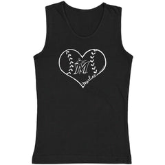 Miami Marlins Soft as a Grape Youth Cotton Tank Top Sale