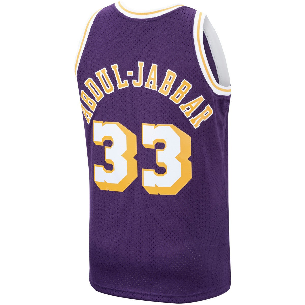Mitchell & Ness Kareem Abdul-Jabbar Los Angeles Lakers Hardwood Classics Swingman Jersey Purple