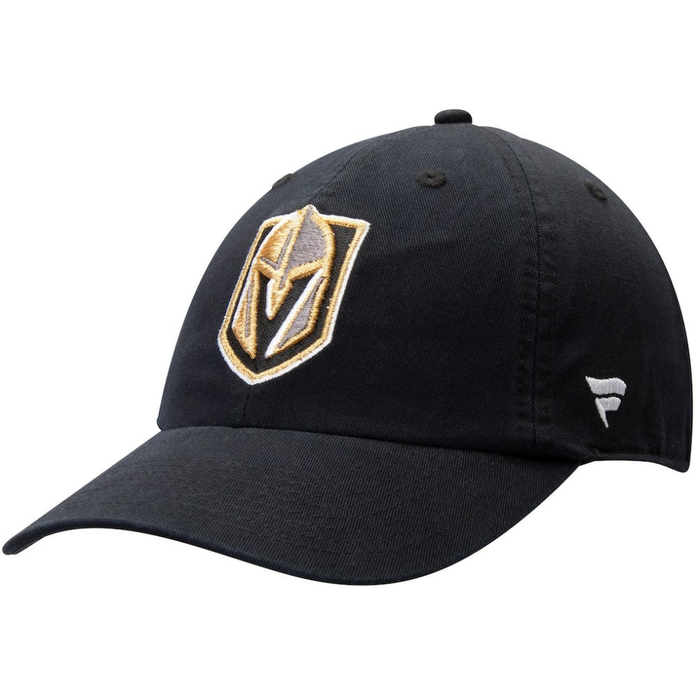 Vegas Golden Knights Fanatics Primary Logo Fundamental Core Adjustable Hat - Black | Fanatics Lifestyle