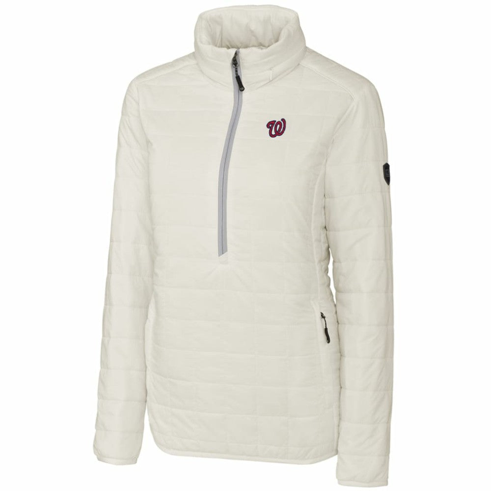 Washington Nationals Cutter & Buck Women's Rainier Half-Zip Popover Jacket for sale