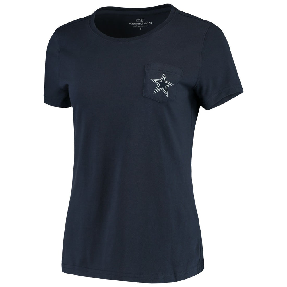 Dallas Cowboys Vineyard Vines Women's Sunset Sail T-Shirt - Navy - NFL
