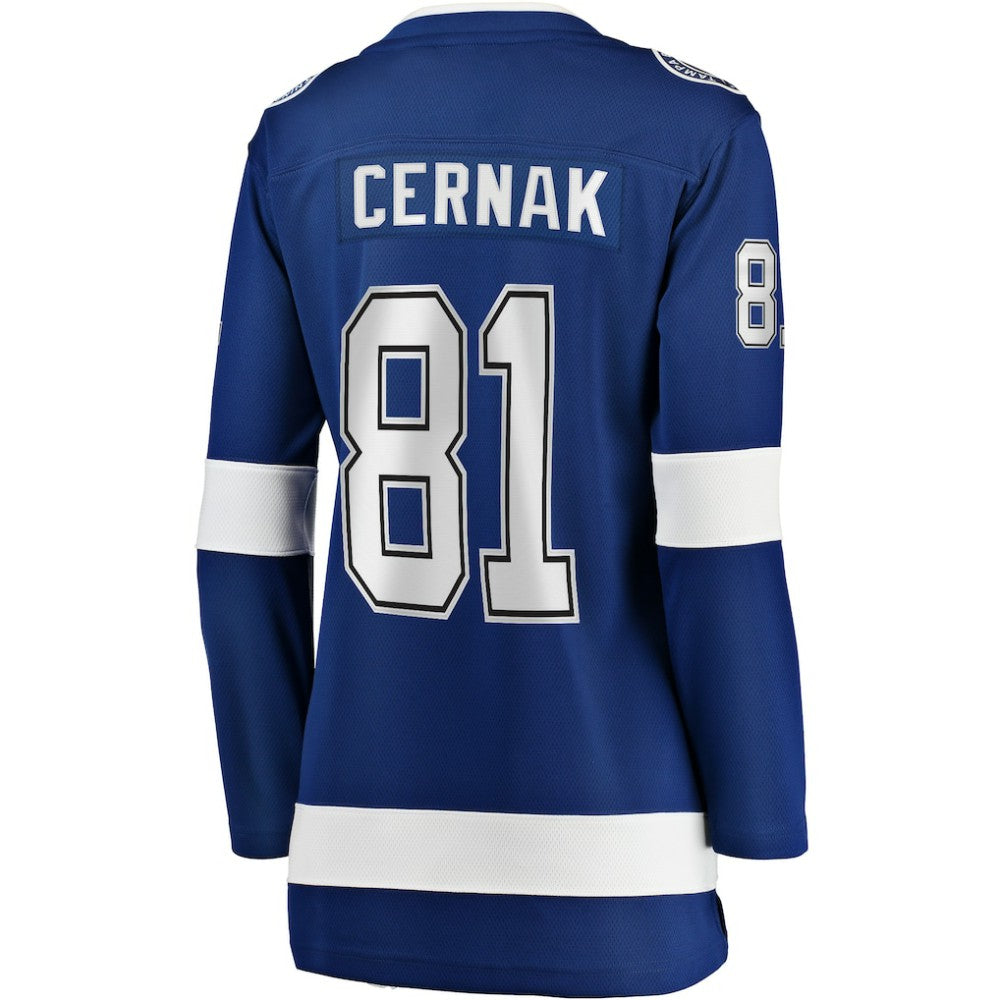 Erik Cernak Tampa Bay Lightning Fanatics Women's Home Breakaway Player Jersey - Blue | Fanatics Clearance