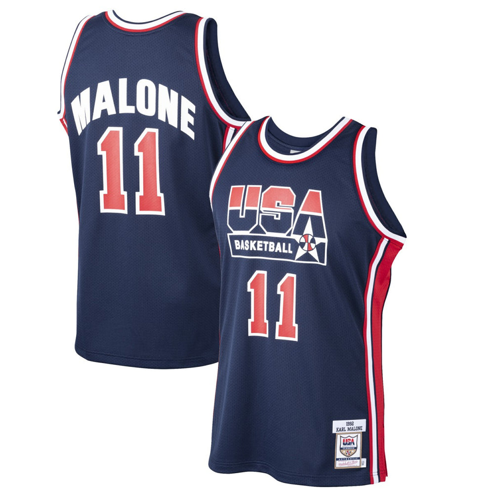 Mitchell & Ness Karl Malone USA Basketball 1992 Dream Team Authentic Jersey Navy