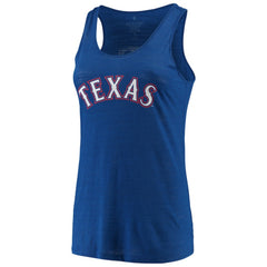 Texas Rangers Soft as a Grape Women's Plus Size Swing for the Fences Racerback Tank Top Outlet