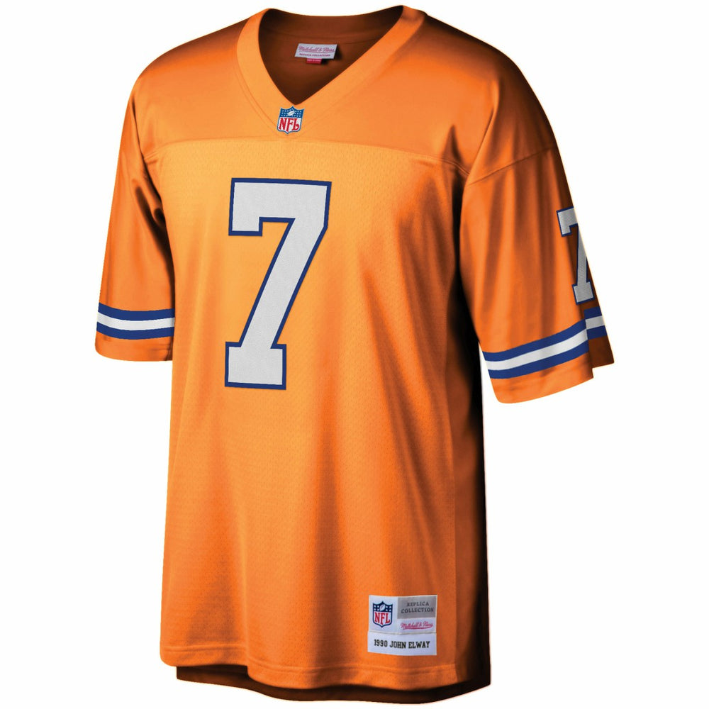 John Elway Denver Broncos Youth 1990 Legacy Retired Player Jersey - Orange - Mitchell & Ness