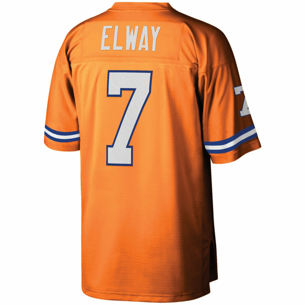 John Elway Denver Broncos Youth 1990 Legacy Retired Player Jersey - Orange - Mitchell & Ness