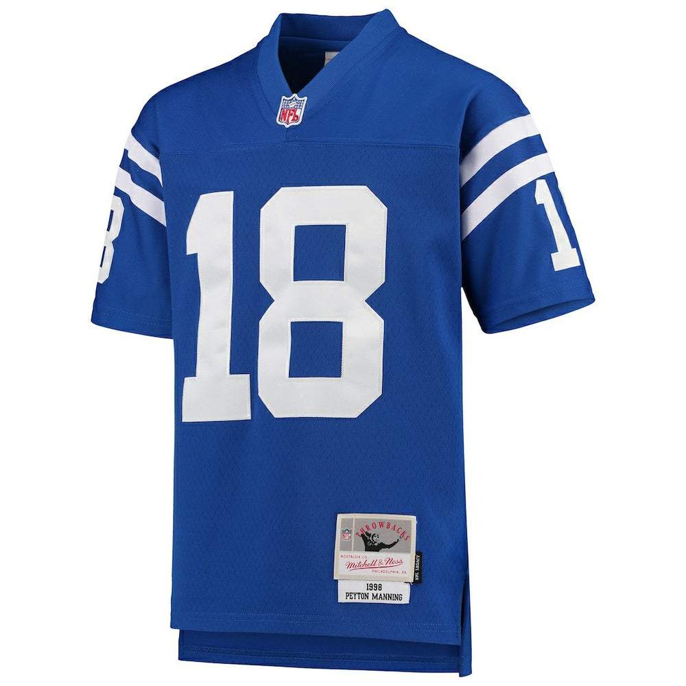 Peyton Manning Indianapolis Colts Youth 1998 Legacy Retired Player Jersey - Royal - Mitchell & Ness