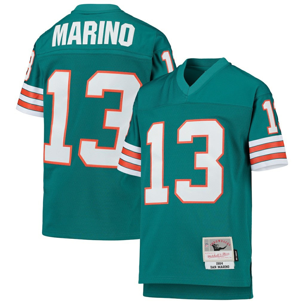Dan Marino Miami Dolphins Youth 1984 Legacy Retired Player Jersey - Aqua - Mitchell & Ness