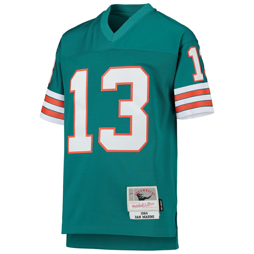 Dan Marino Miami Dolphins Youth 1984 Legacy Retired Player Jersey - Aqua - Mitchell & Ness
