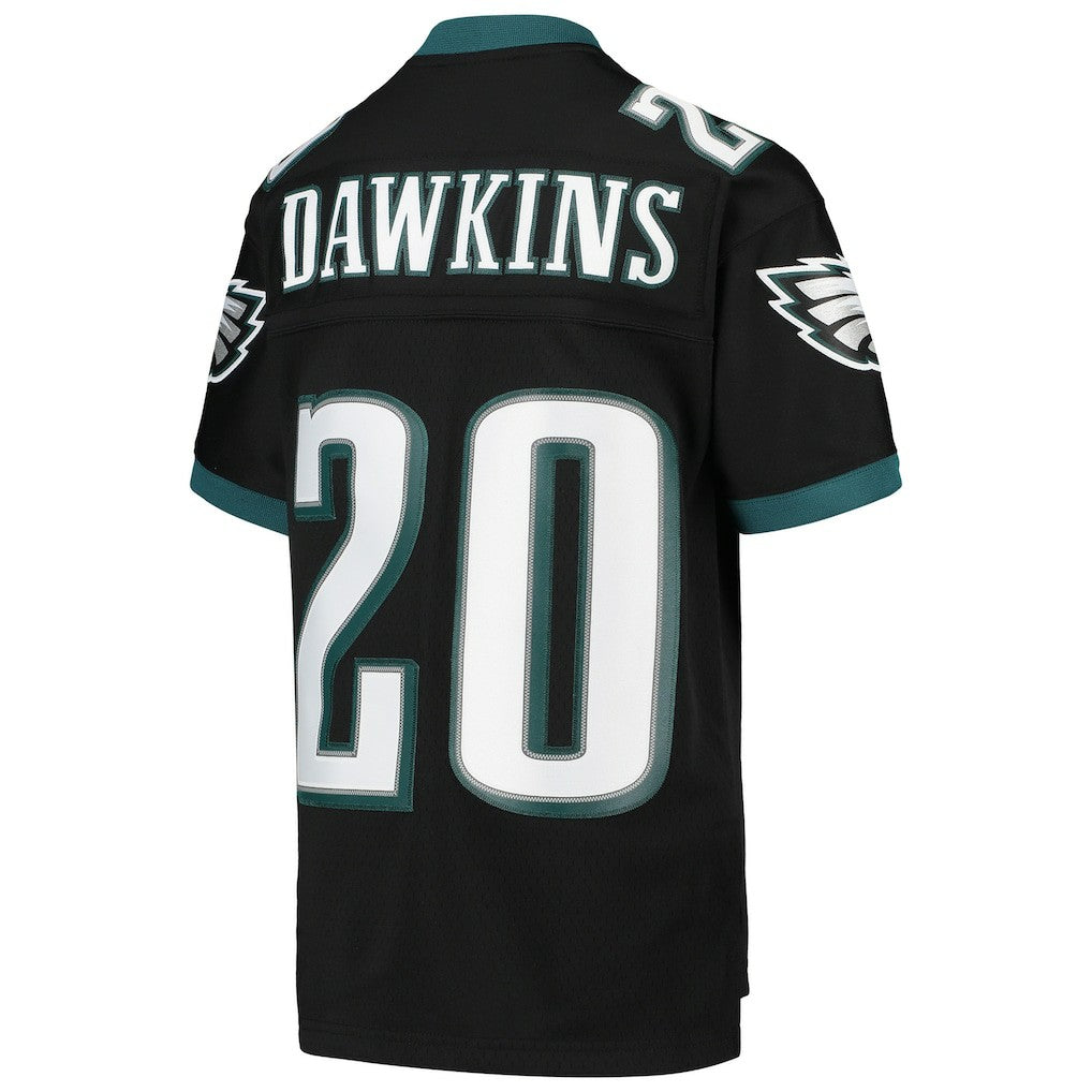 Brian Dawkins Philadelphia Eagles Youth 2004 Legacy Retired Player Jersey - Black - Mitchell & Ness