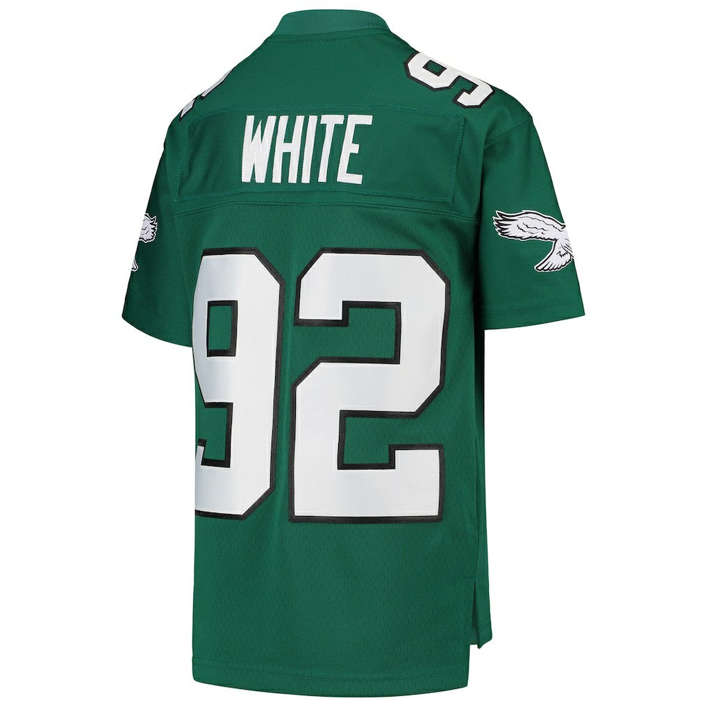 Reggie White Philadelphia Eagles Youth 1990 Legacy Retired Player Jersey - Green - Mitchell & Ness