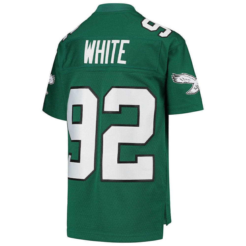 Reggie White Philadelphia Eagles Youth 1990 Legacy Retired Player Jersey - Green - Mitchell & Ness