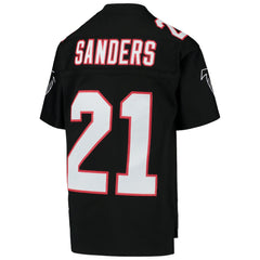 Deion Sanders Atlanta Falcons Youth 1992 Legacy Retired Player Jersey - Black - Mitchell & Ness