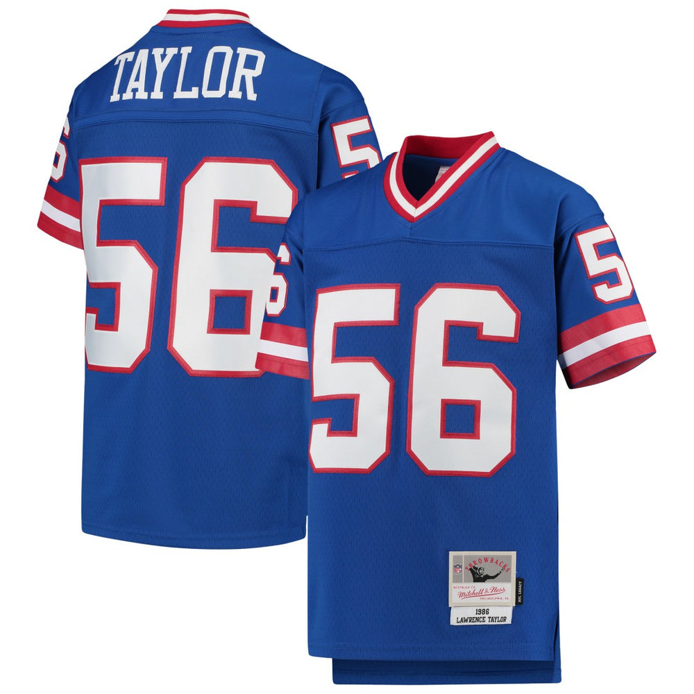Lawrence Taylor New York Giants Youth 1986 Legacy Retired Player Jersey - Royal - Mitchell & Ness