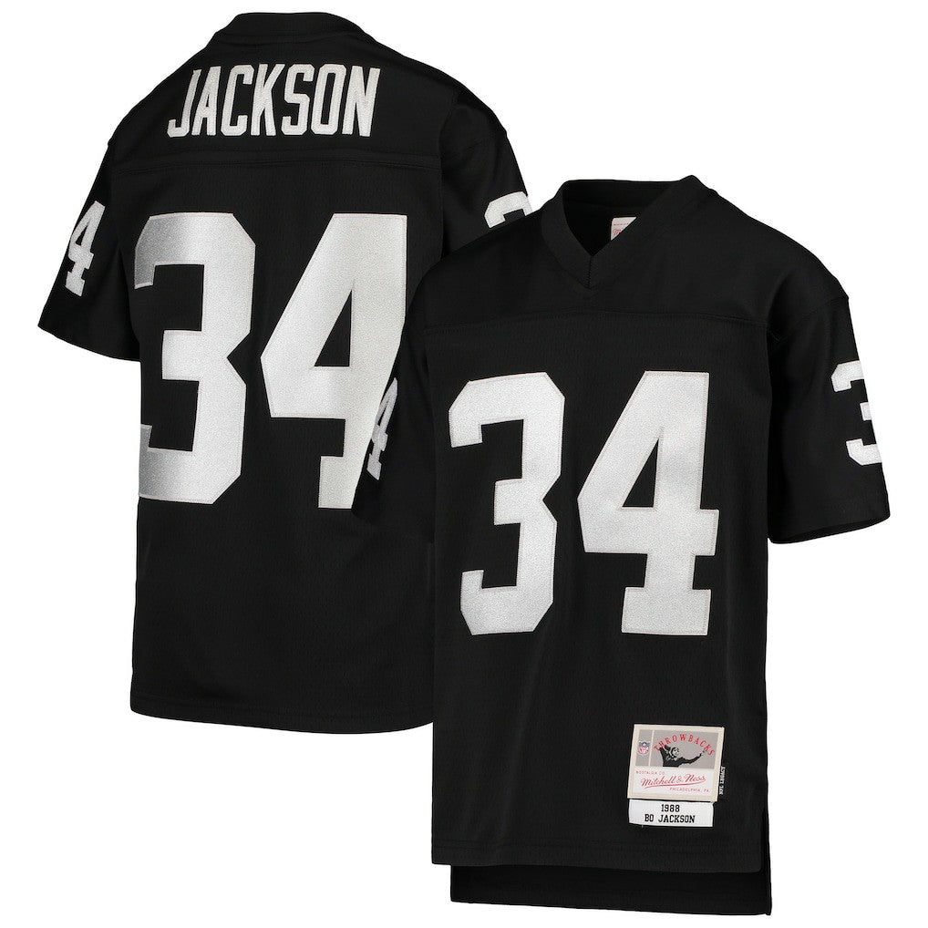 Bo Jackson Las Vegas Raiders Youth 1988 Legacy Retired Player Jersey - Black - Mitchell & Ness