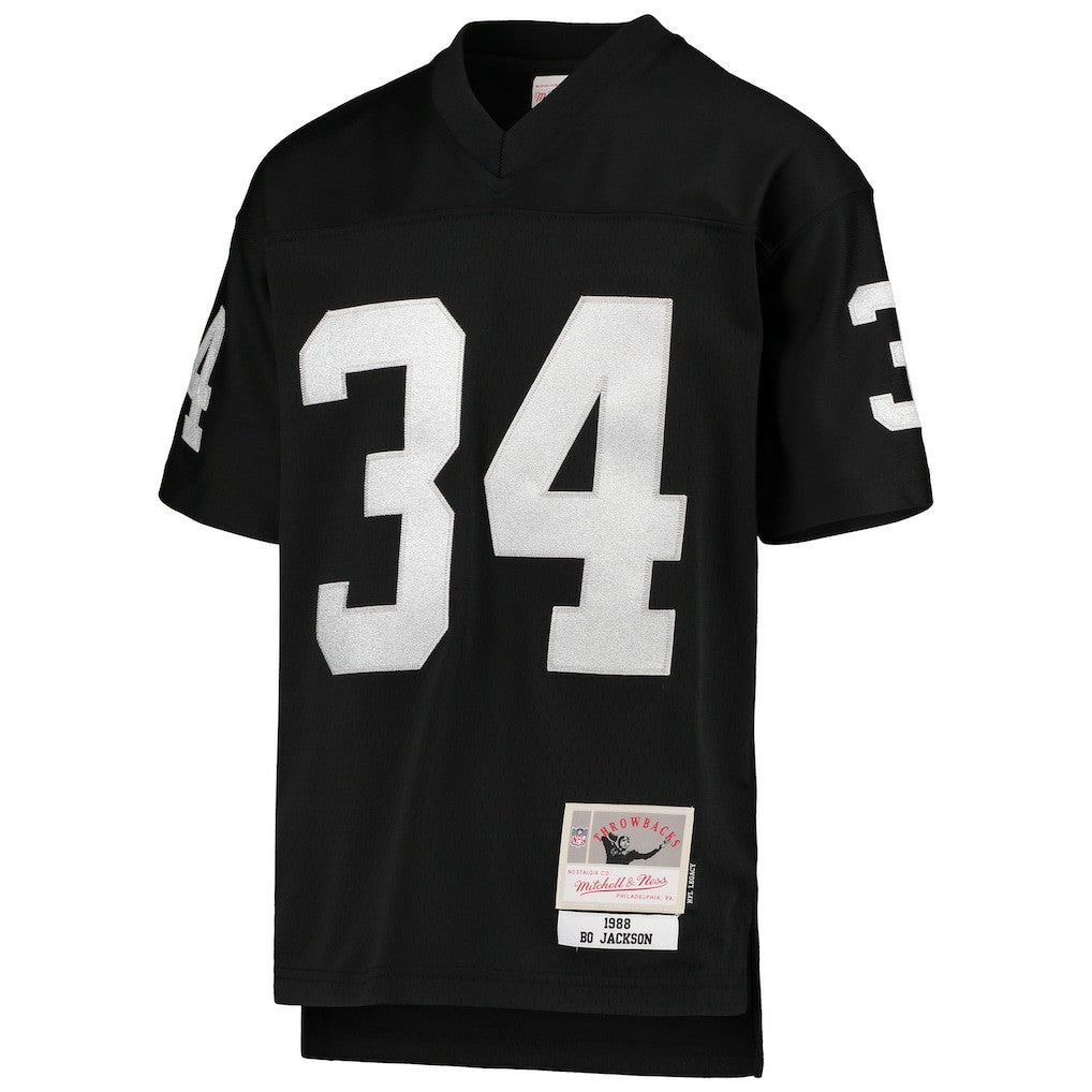 Bo Jackson Las Vegas Raiders Youth 1988 Legacy Retired Player Jersey - Black - Mitchell & Ness