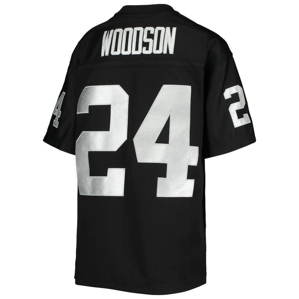 Charles Woodson Las Vegas Raiders Youth 1998 Legacy Retired Player Jersey - Black - Mitchell & Ness