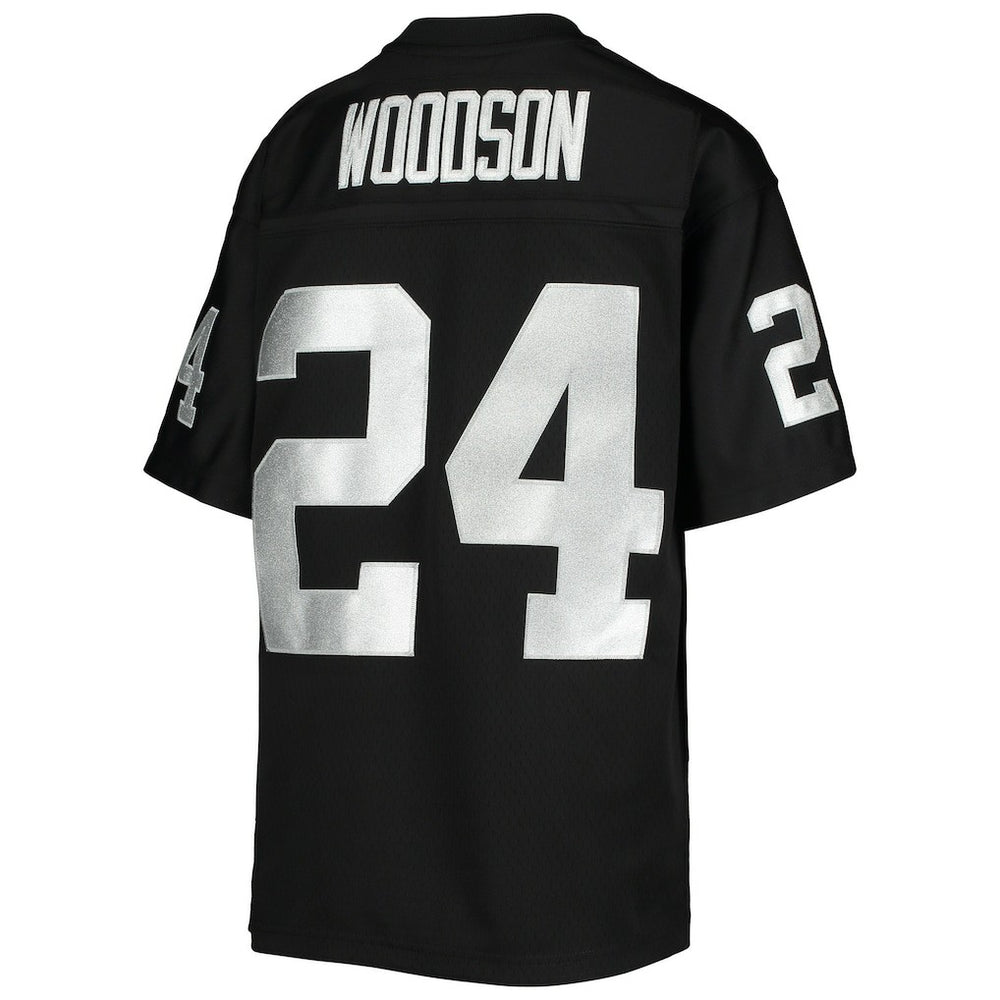 Charles Woodson Las Vegas Raiders Youth 1998 Legacy Retired Player Jersey - Black - Mitchell & Ness