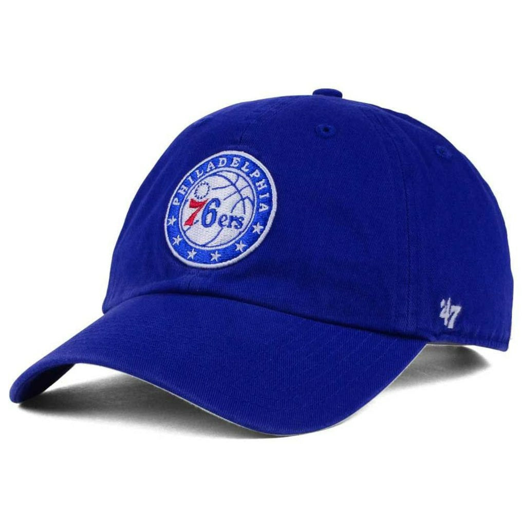 47 brand Philadelphia 76ers '47 Core Logo Clean Up Adjustable Hat Royal
