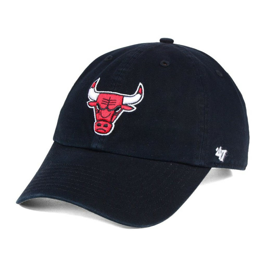 47 brand Chicago Bulls '47 Core Logo Clean Up Adjustable Hat Black