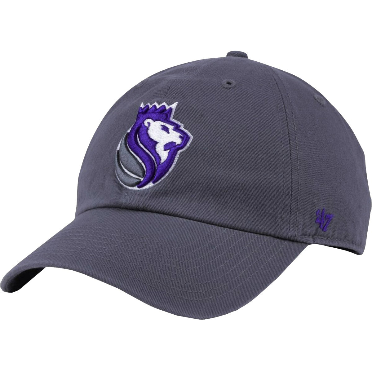 47 brand Sacramento Kings '47 Core Logo Clean Up Adjustable Hat Gray