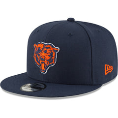 Chicago Bears New Era Head Basic 9FIFTY Adjustable Snapback Hat - Navy - NFL