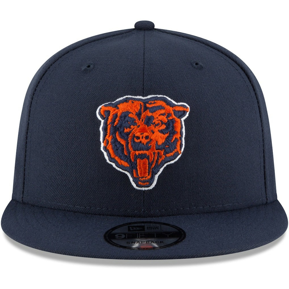 Chicago Bears New Era Head Basic 9FIFTY Adjustable Snapback Hat - Navy - NFL