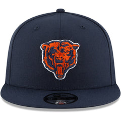 Chicago Bears New Era Head Basic 9FIFTY Adjustable Snapback Hat - Navy - NFL