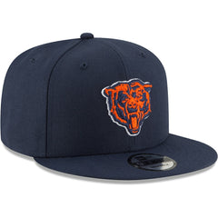 Chicago Bears New Era Head Basic 9FIFTY Adjustable Snapback Hat - Navy - NFL