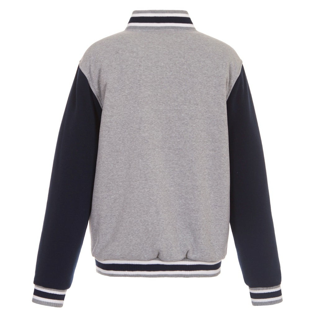 Dallas Cowboys JH Design Reversible Two Tone Fleece Jacket - Gray/Navy - NFL