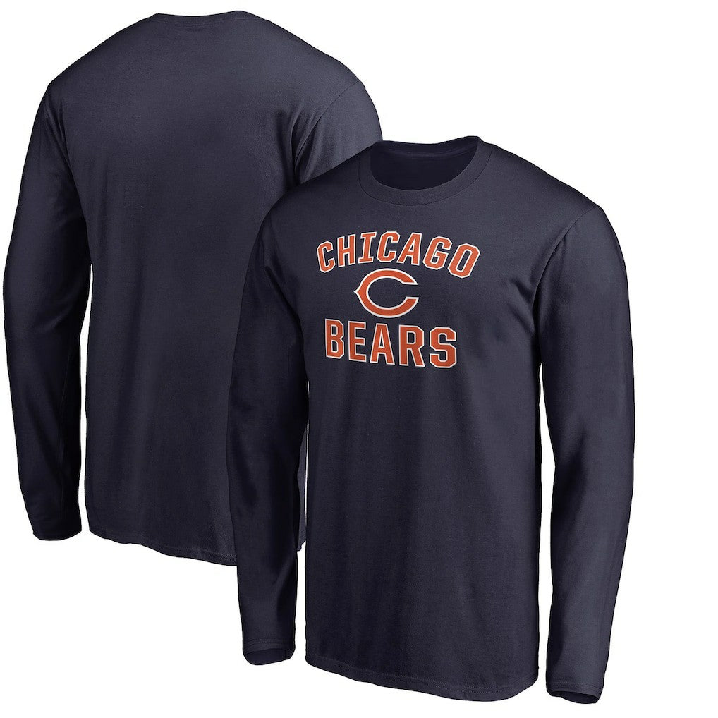 Chicago Bears Victory Arch Long Sleeve T-Shirt - Navy - NFL