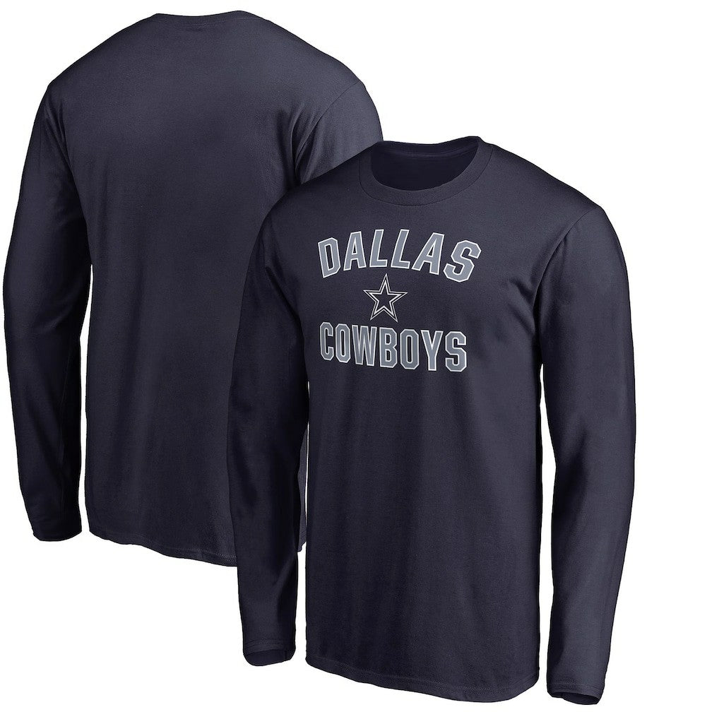 Dallas Cowboys Victory Arch Long Sleeve T-Shirt - Navy - NFL