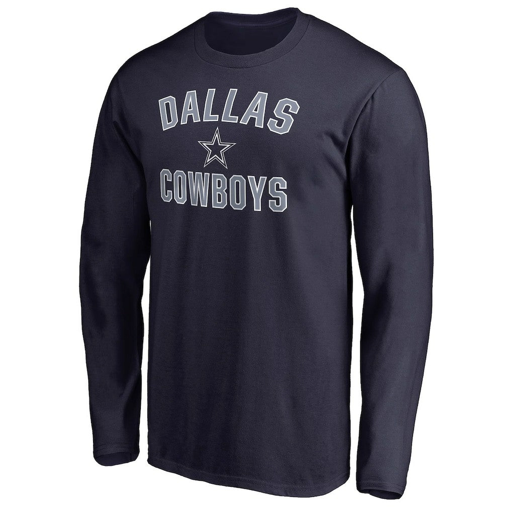 Dallas Cowboys Victory Arch Long Sleeve T-Shirt - Navy - NFL